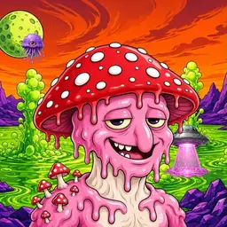 Oozlings #6544, Mushroom Head · Acid Lake