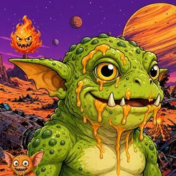 Oozlings #6545, Toad Goblin · Ship Junkyard