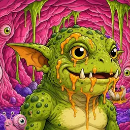 Oozlings #6556, Toad Goblin · Flesh Cave