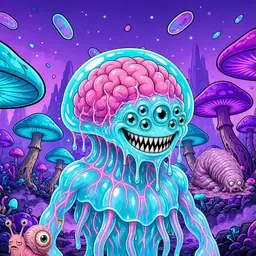 Oozlings #659, Jellyfish Brain · Fungus Forest