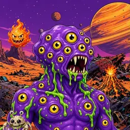 Oozlings #6602, Eyeball Cluster · Ship Junkyard