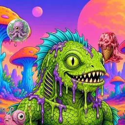 Oozlings #6603, Swamp Fish · Mushroom Desert