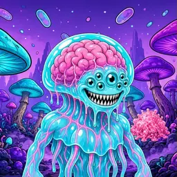 Oozlings #6623, Jellyfish Brain · Fungus Forest