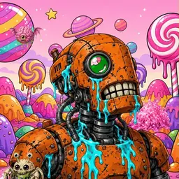 Oozlings #6630, Rusty Robot · Candy Planet