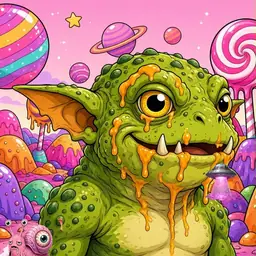 Oozlings #6631, Toad Goblin · Candy Planet