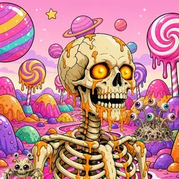 Oozlings #6632, Skull · Candy Planet