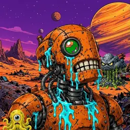 Oozlings #6634, Rusty Robot · Ship Junkyard
