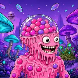 Oozlings #6635, Gumball Brain · Fungus Forest