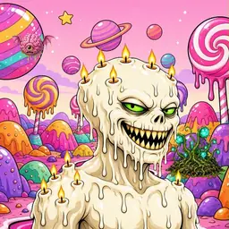Oozlings #664, Candle Wax · Candy Planet