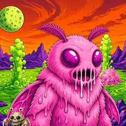 Oozlings #6640, Mutant Moth · Acid Lake