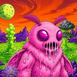 Oozlings #6645, Mutant Moth · Acid Lake