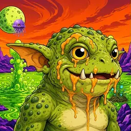 Oozlings #6646, Toad Goblin · Acid Lake