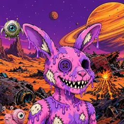 Oozlings #6663, Zombie Bunny · Ship Junkyard