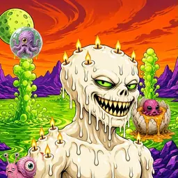 Oozlings #6664, Candle Wax · Acid Lake