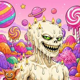 Oozlings #6689, Candle Wax · Candy Planet