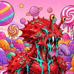 Oozlings #6690, Crab · Candy Planet