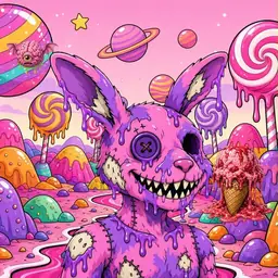Oozlings #6699, Zombie Bunny · Candy Planet