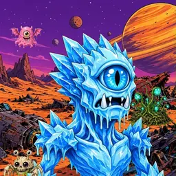 Oozlings #6704, Ice Cyclops · Ship Junkyard