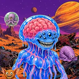 Oozlings #6706, Mutated Jellyfish Brain · Ship Junkyard
