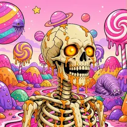 Oozlings #6720, Skull · Candy Planet