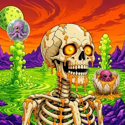 Oozlings #6722, Skull · Acid Lake