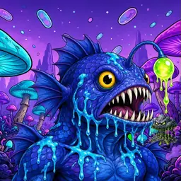 Oozlings #6726, Anglerfish · Fungus Forest