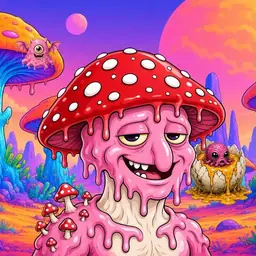 Oozlings #6731, Mushroom Head · Mushroom Desert