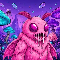 Oozlings #6732, Mutant Moth · Fungus Forest