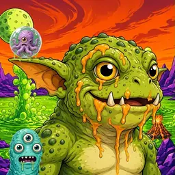Oozlings #6758, Toad Goblin · Acid Lake