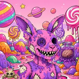 Oozlings #6769, Zombie Bunny · Candy Planet