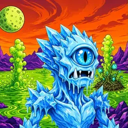 Oozlings #6771, Ice Cyclops · Acid Lake