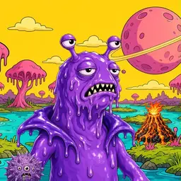 Oozlings #6780, Slug · Turquoise Swamp