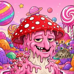 Oozlings #679, Mushroom Head · Candy Planet