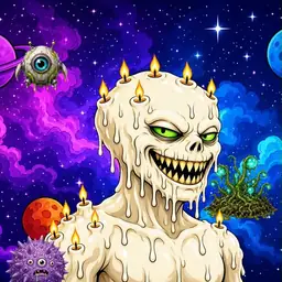 Oozlings #6790, Candle Wax · Void Nebula