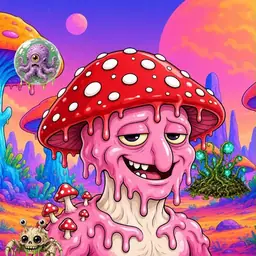 Oozlings #6791, Mushroom Head · Mushroom Desert