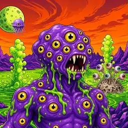 Oozlings #68, Eyeball Cluster · Acid Lake
