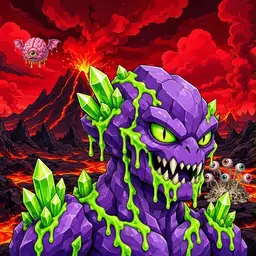 Oozlings #6800, Crystal Rock · Lava Fields