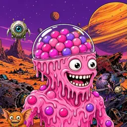 Oozlings #6802, Gumball Brain · Ship Junkyard