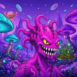 Oozlings #6808, Squid · Fungus Forest