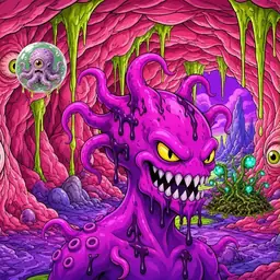 Oozlings #6813, Squid · Flesh Cave