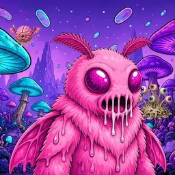 Oozlings #682, Mutant Moth · Fungus Forest