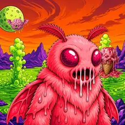 Oozlings #6820, Mutated Mutant Moth · Acid Lake