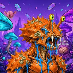 Oozlings #683, Mutated Crab · Fungus Forest