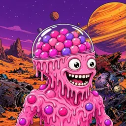 Oozlings #6841, Gumball Brain · Ship Junkyard