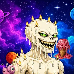 Oozlings #6852, Candle Wax · Void Nebula