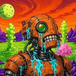Oozlings #6856, Rusty Robot · Acid Lake