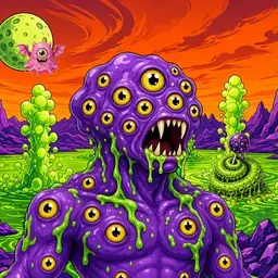 Oozlings #6863, Eyeball Cluster · Acid Lake