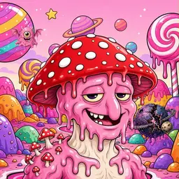 Oozlings #6864, Mushroom Head · Candy Planet