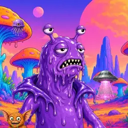 Oozlings #6866, Slug · Mushroom Desert