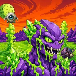 Oozlings #687, Crystal Rock · Acid Lake
